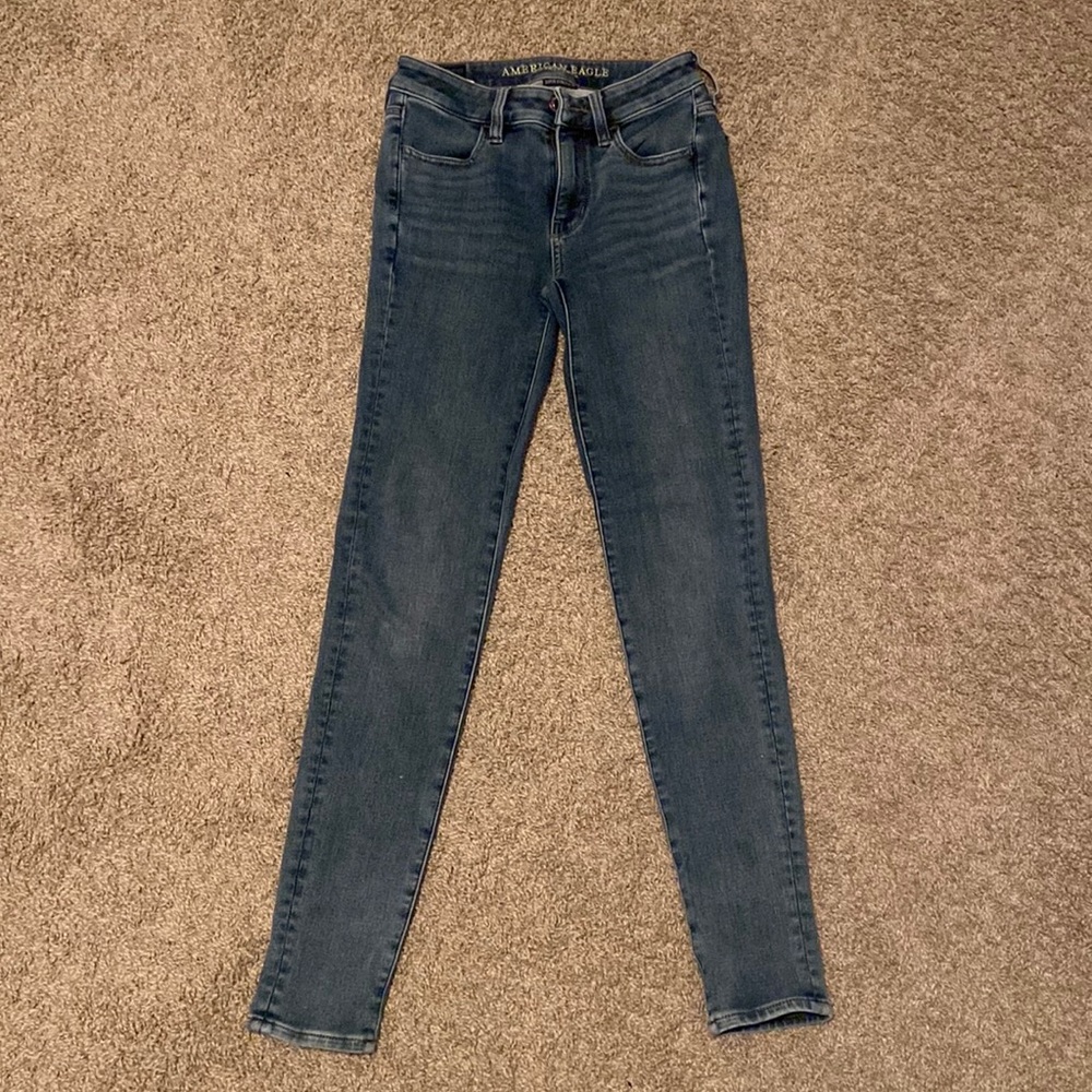 American Eagle Size 00R Super Stretch Hi-Rise Jeggings